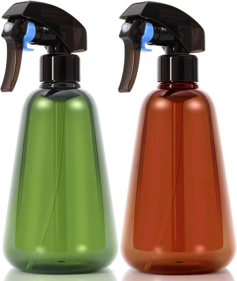Bealee Spray Bottle for Plants 2 Pack, 16oz - Ultra Fine Mist, Plant Mister Empty Spray Bottles Indoor, Leak Proof Misting Water Sprayer Bottle for Gardening, Plant Care, Hair Care, Cleaning Solutions - Image 1